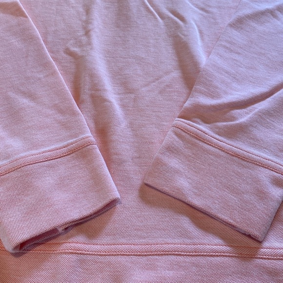Tommy Bahama Quarter Zip L/S Cotton Lightweight Pullover Sweatshirt Top Pink M - Picture 3 of 10